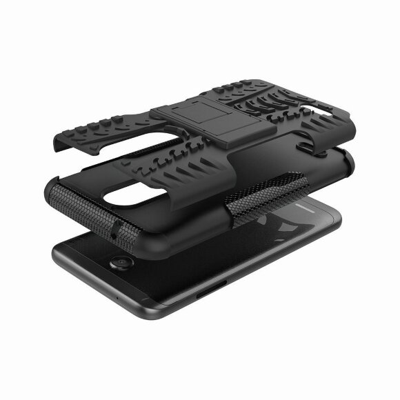 Чехол Hybrid Armor для LG K10 (2018) / LG K30 (черный) Чехол Hybrid Armor для LG K10 (2018) / LG K30 (черный)