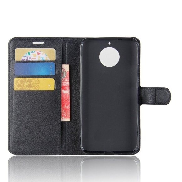 Чехол с визитницей для Motorola Moto G5S (черный) Чехол с визитницей для Motorola Moto G5S (черный)