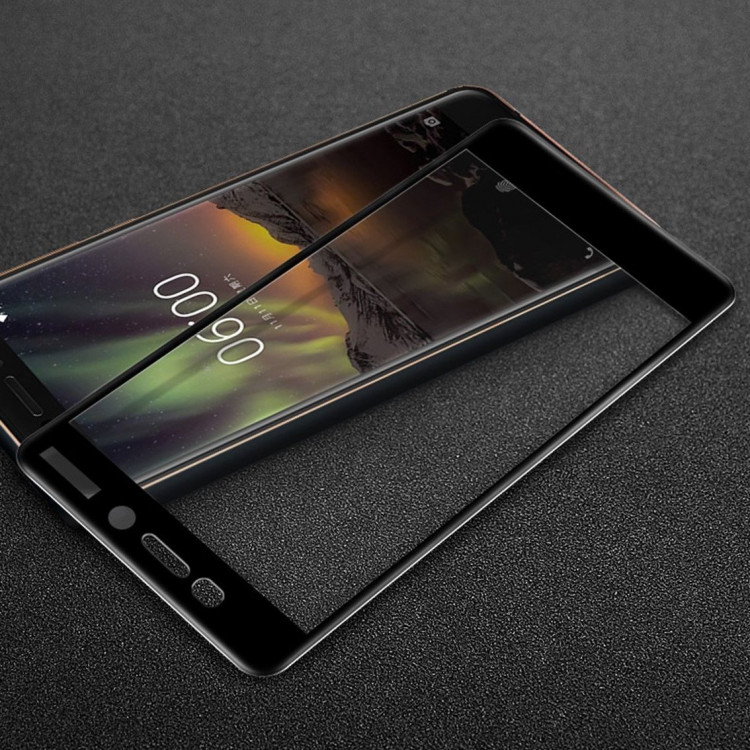 Защитное стекло 3D для Nokia 6 (2018) / Nokia 6.1 (черный)