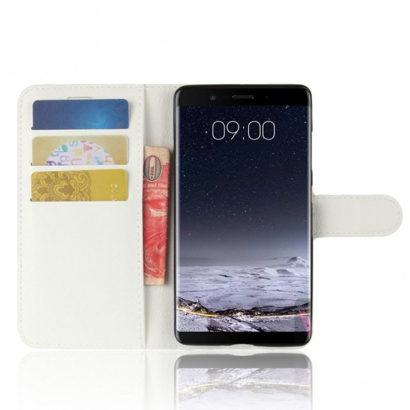 Чехол с визитницей для Nokia 8 Sirocco (белый)