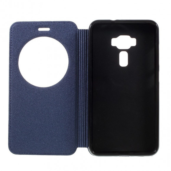 Чехол с окном для ASUS Zenfone 3 ZE552KL  (синий)