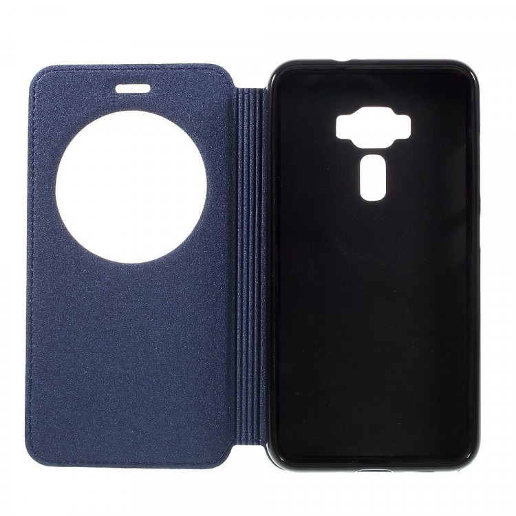 Чехол с окном для ASUS Zenfone 3 ZE552KL  (синий)