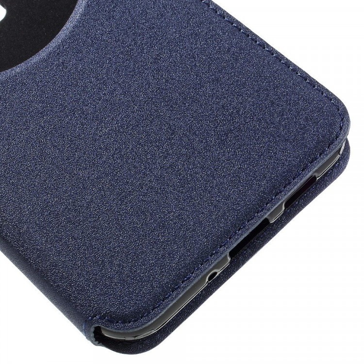 Чехол с окном для ASUS Zenfone 3 ZE552KL  (синий)