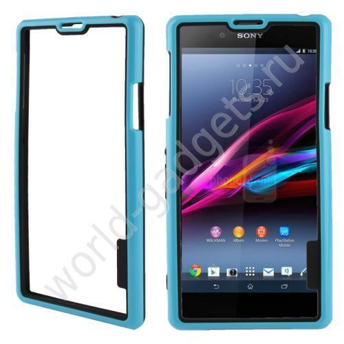 Бампер для Sony Xperia Z1 / L39h (голубой)