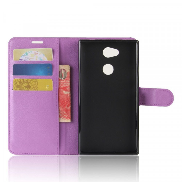 Чехол с визитницей для Sony Xperia L2 (фиолетовый)