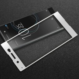 Защитное стекло 3D для Sony Xperia XA1 Ultra (белый)