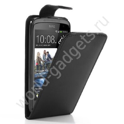 Вертикальный чехол для HTC Desire 500 (черный)