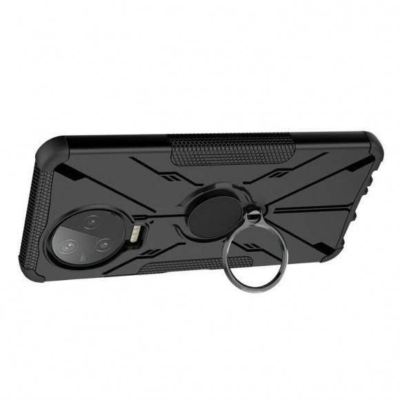 Чехол Armor Shockproof Ring Holder для Infinix NOTE 12 PRO (черный) Чехол Armor Shockproof Ring Holder для Infinix NOTE 12 PRO (черный)