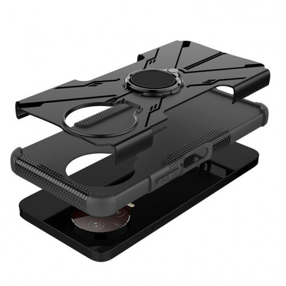 Чехол Armor Shockproof Ring Holder для Infinix NOTE 12 PRO (черный) Чехол Armor Shockproof Ring Holder для Infinix NOTE 12 PRO (черный)