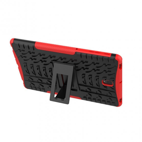 Чехол Hybrid Armor для Samsung Galaxy Tab S4 10.5 SM-T830 / SM-T835 (черный + красный)