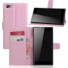 Чехол с визитницей для DOOGEE Y300 (розовый)