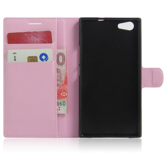 Чехол с визитницей для DOOGEE Y300 (розовый) Чехол с визитницей для DOOGEE Y300 (розовый)