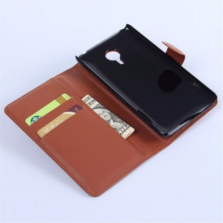 Чехол с визитницей для Meizu MX4 (коричневый)