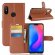 Чехол с визитницей для Xiaomi Redmi 6 Pro / Mi A2 Lite (коричневый)