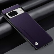 Чехол из искусственной кожи для Google Pixel 8 (темно-фиолетовый) Чехол из искусственной кожи для Google Pixel 8 (темно-фиолетовый)