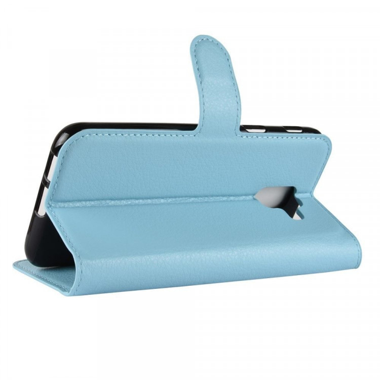 Чехол с визитницей для Samsung Galaxy A6 (голубой)