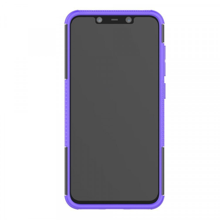 Чехол Hybrid Armor для Xiaomi Pocophone F1 / Poco F1 (черный + фиолетовый)