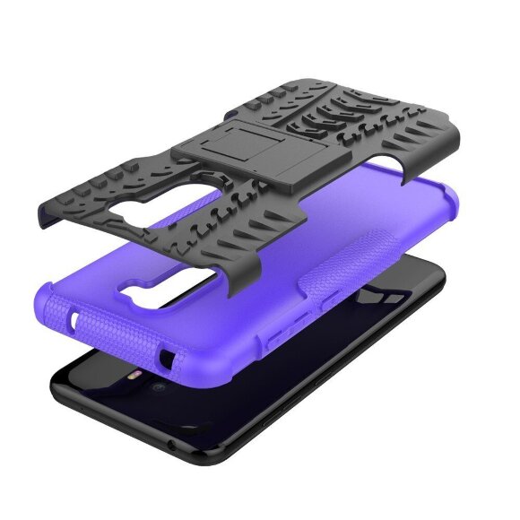 Чехол Hybrid Armor для Xiaomi Pocophone F1 / Poco F1 (черный + фиолетовый) Чехол Hybrid Armor для Xiaomi Pocophone F1 / Poco F1 (черный + фиолетовый)