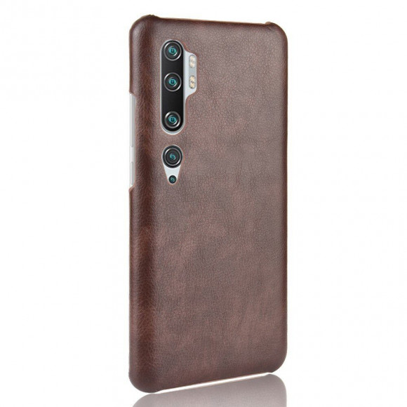 Кожаная накладка-чехол для Xiaomi Mi Note 10 / Mi Note 10 Pro / Mi CC9 Pro (коричневый) Кожаная накладка-чехол для Xiaomi Mi Note 10 / Mi Note 10 Pro / Mi CC9 Pro (коричневый)