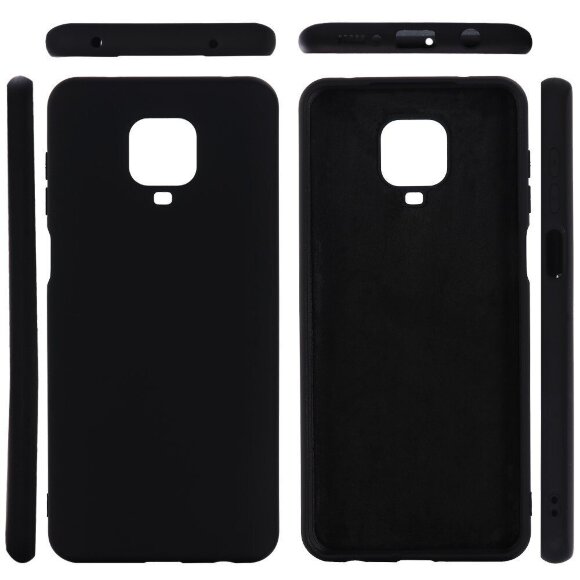 Силиконовый чехол Mobile Shell для Redmi Note 9S / Note 9 Pro / Note 9 Pro Max (черный)