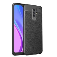 Чехол-накладка Litchi Grain для Xiaomi Redmi 9 (черный) Чехол-накладка Litchi Grain для Xiaomi Redmi 9 (черный)