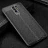 Чехол-накладка Litchi Grain для Xiaomi Redmi 9 (черный)