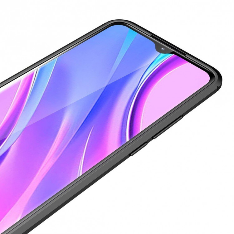 Чехол-накладка Litchi Grain для Xiaomi Redmi 9 (черный)
