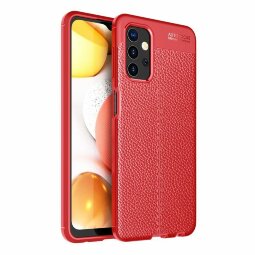 Чехол-накладка Litchi Grain для Samsung Galaxy A32 5G (красный)