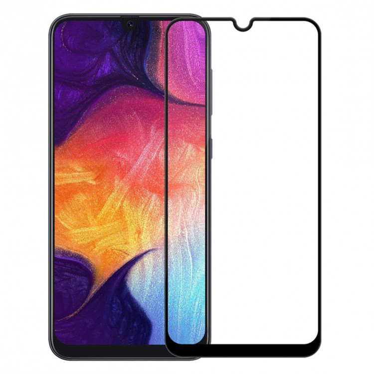 Защитное стекло FULL 3D для Samsung Galaxy A30s (черный)