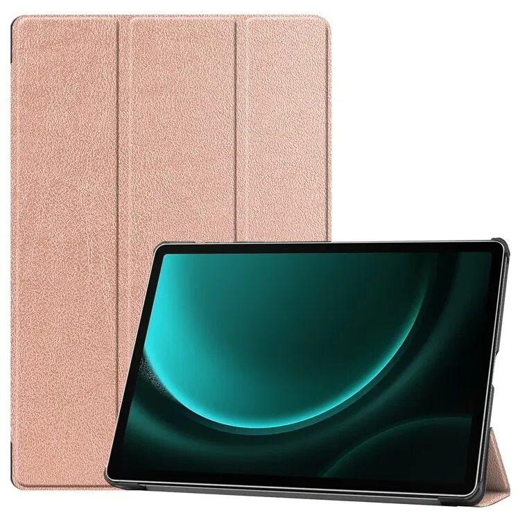 Планшетный чехол для Samsung Galaxy Tab S9 FE+ (Plus) (розовое золото)