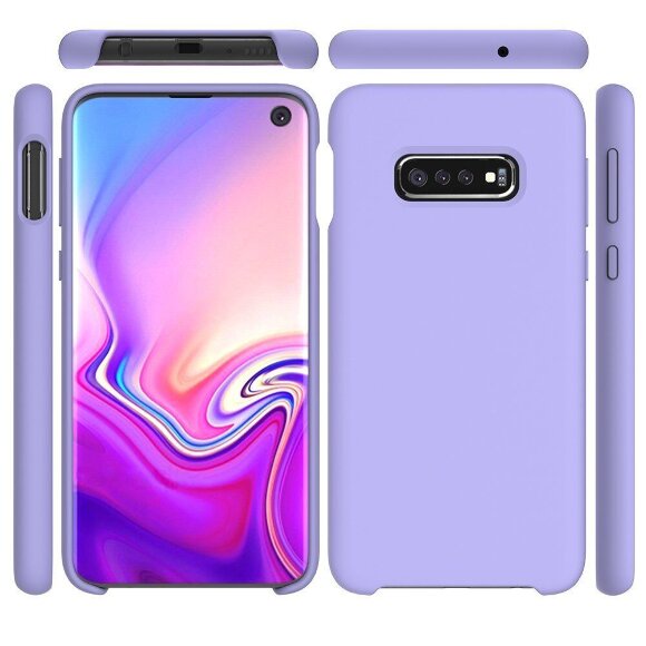 Силиконовый чехол Mobile Shell для Samsung Galaxy S10e (фиолетовый) Силиконовый чехол Mobile Shell для Samsung Galaxy S10e (фиолетовый)