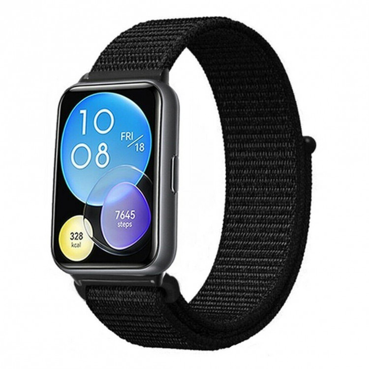 Нейлоновый ремешок для Huawei Watch Fit 2 (черный)