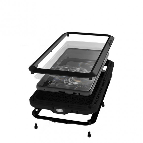 Гибридный чехол LOVE MEI для Samsung Galaxy S21 FE (белый)