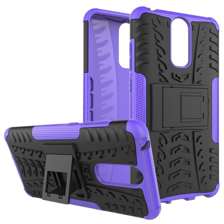 Чехол Hybrid Armor для Huawei Mate 9 Pro (черный + фиолетовый)