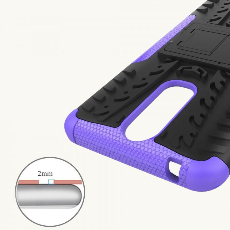 Чехол Hybrid Armor для Huawei Mate 9 Pro (черный + фиолетовый)