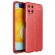Чехол-накладка Litchi Grain для Samsung Galaxy A22 (красный)