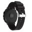 Силиконовый ремешок для Samsung Gear Sport / Gear S2 Classic / Galaxy Watch 42мм / Watch Active / Watch 3 (41мм) / Watch4 (черный)