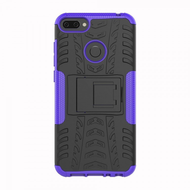 Чехол Hybrid Armor для Huawei Honor 9i / Honor 9N (черный + фиолетовый)