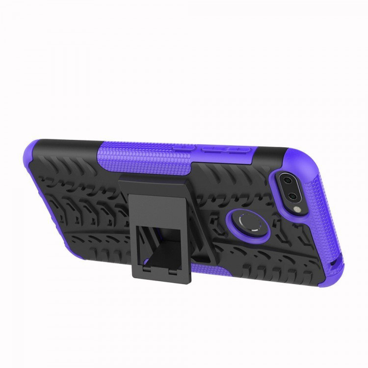 Чехол Hybrid Armor для Huawei Honor 9i / Honor 9N (черный + фиолетовый)