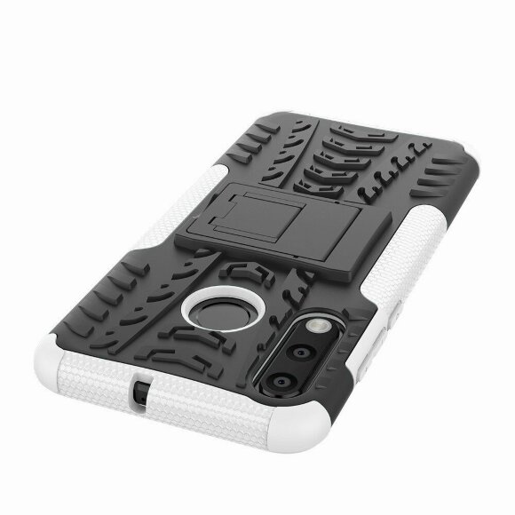Чехол Hybrid Armor для Huawei P30 Lite / Huawei nova 4e / Honor 20S (MAR-LX1H) (черный + белый) Чехол Hybrid Armor для Huawei P30 Lite / Huawei nova 4e / Honor 20S (MAR-LX1H) (черный + белый)