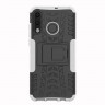 Чехол Hybrid Armor для Huawei P30 Lite / Huawei nova 4e / Honor 20S (MAR-LX1H) (черный + белый)