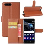 Чехлы на Huawei | с визитницей Huawei P10 (коричневый)