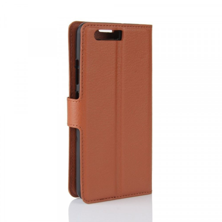 Чехлы на Huawei | с визитницей Huawei P10 (коричневый)