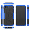 Чехол Hybrid Armor для iPhone 8 / iPhone 7 / iPhone SE (2020) / iPhone SE (2022) (черный + голубой)