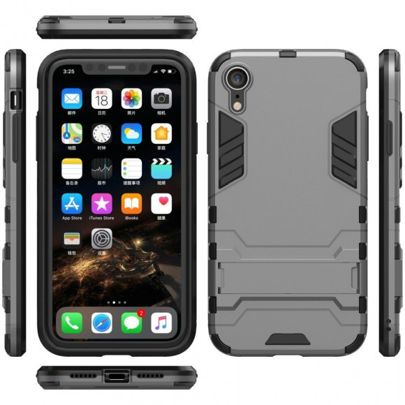 Чехол Duty Armor для iPhone XR (серый) Чехол Duty Armor для iPhone XR (серый)