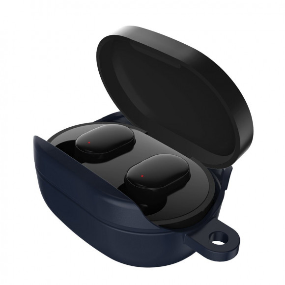 Силиконовый чехол для наушников Redmi Airdots (темно-синий)