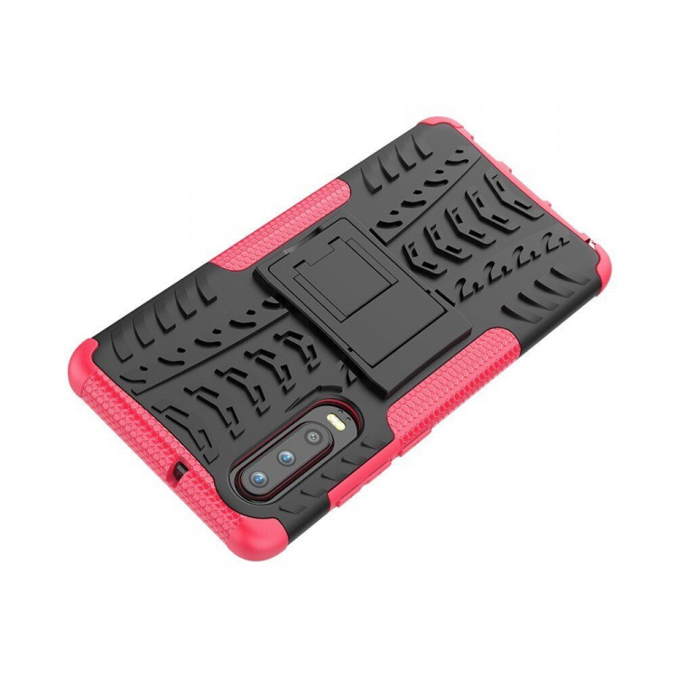 Чехол Hybrid Armor для Huawei P30 (черный + розовый)