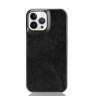 Кожаная накладка-чехол для iPhone 13 Pro (черный)
