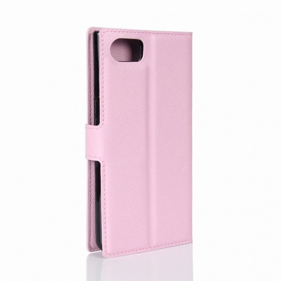 Чехол с визитницей для BlackBerry Keyone (розовый)