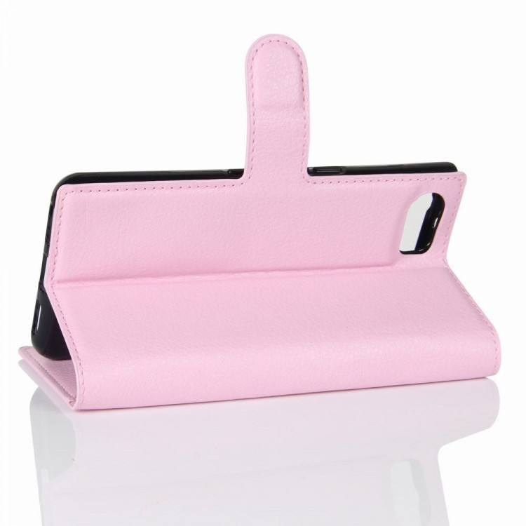 Чехол с визитницей для BlackBerry Keyone (розовый)